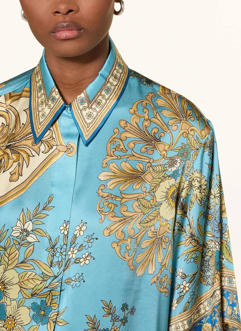 ALM Cassie Printed Silk Shirt | Pants | Set