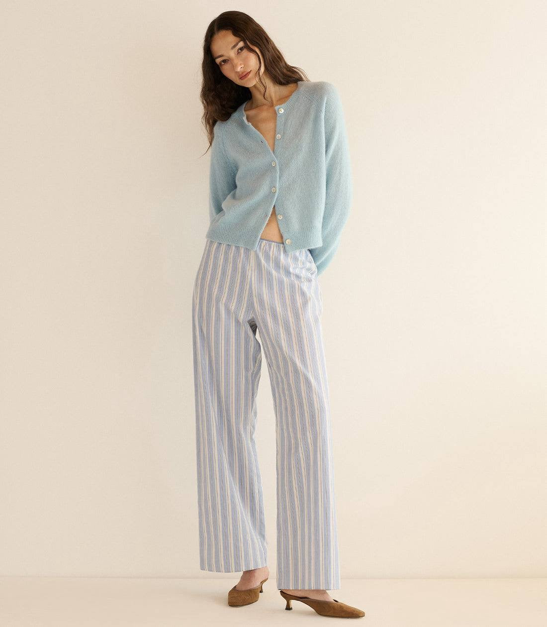 5 Colors! DN Petra Alpaca-Wool Blend Long Sleeved Cardigan