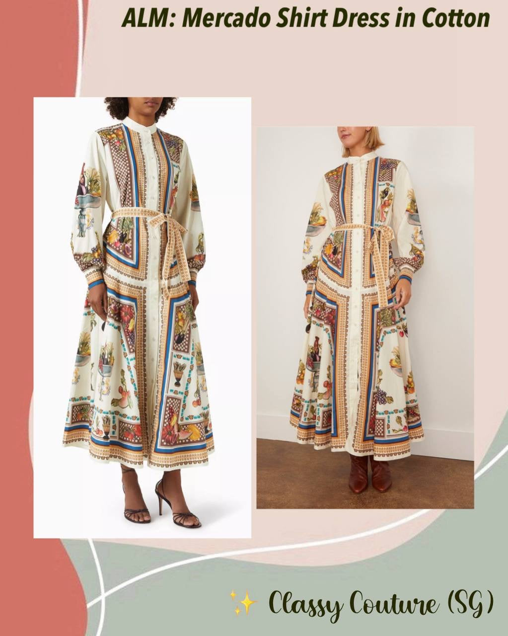 ALM Mercado Cotton Shirtdress Midi Dress