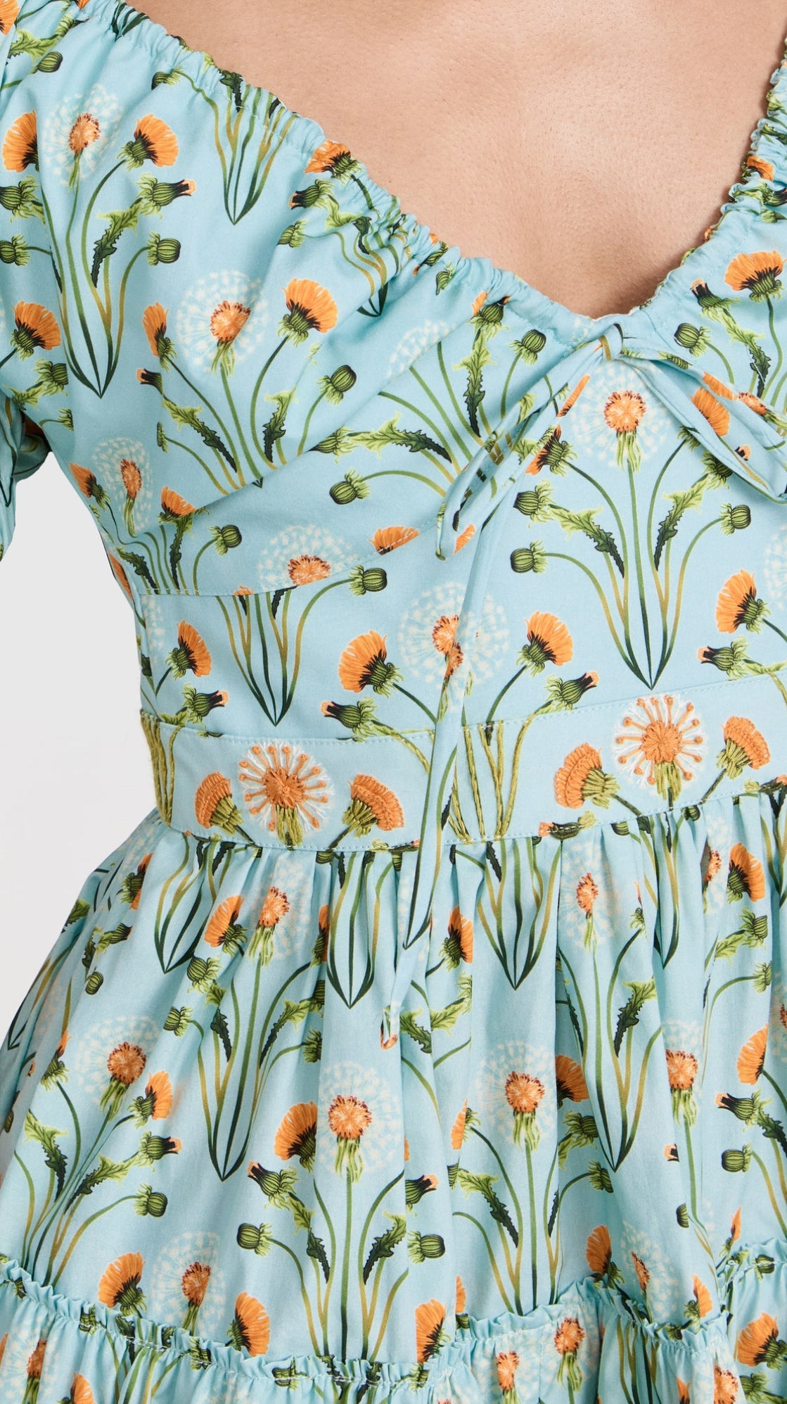 AB Manzanilla Diente De Leon Amanecer Cotton Mini Dress