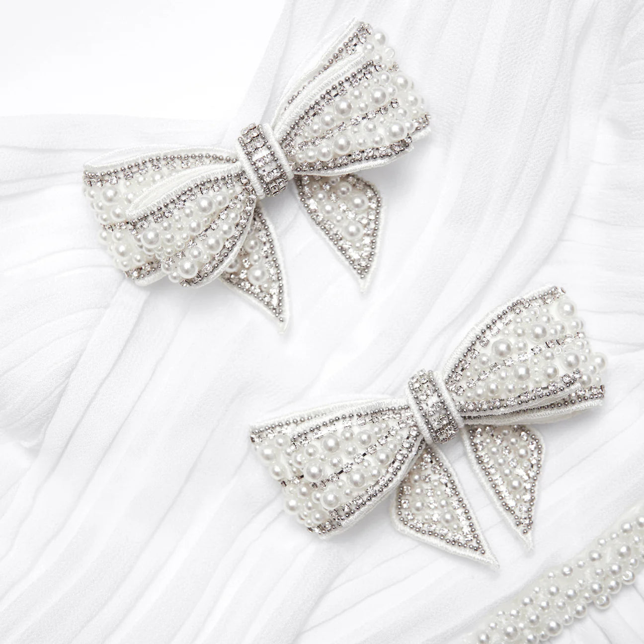 SP White Chiffon Bow Maxi Dress