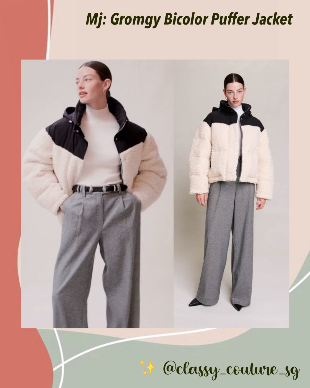 Mj Gromgy Bicolor Padded Puffer Jacket