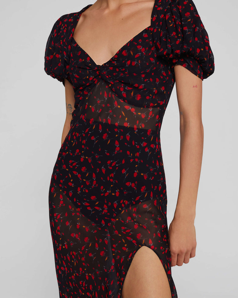 RB Magnolia Sheer Viscose Maxi Dress