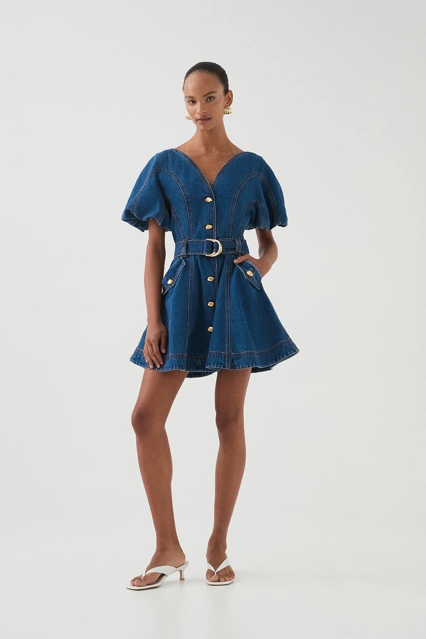 AJ Harper Denim Mini Dress