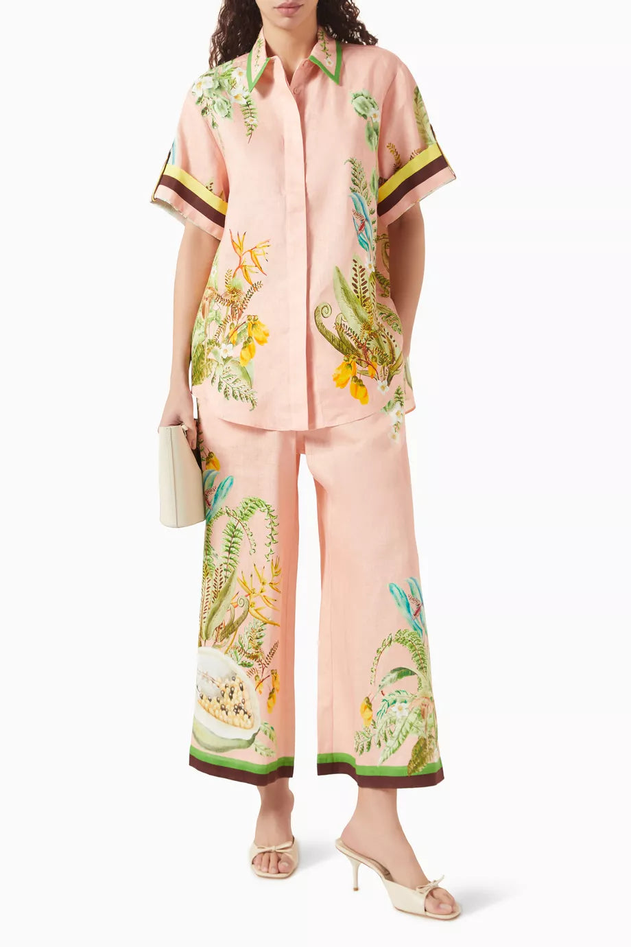 ALM Papaya Linen Shirt | Pants | Set