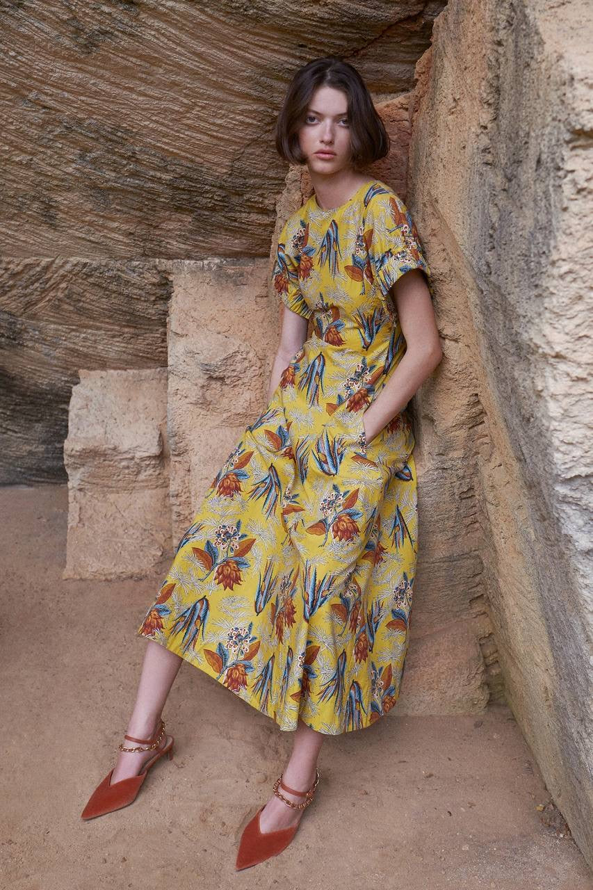 UJ Devon Cotton Poplin Midi Dress