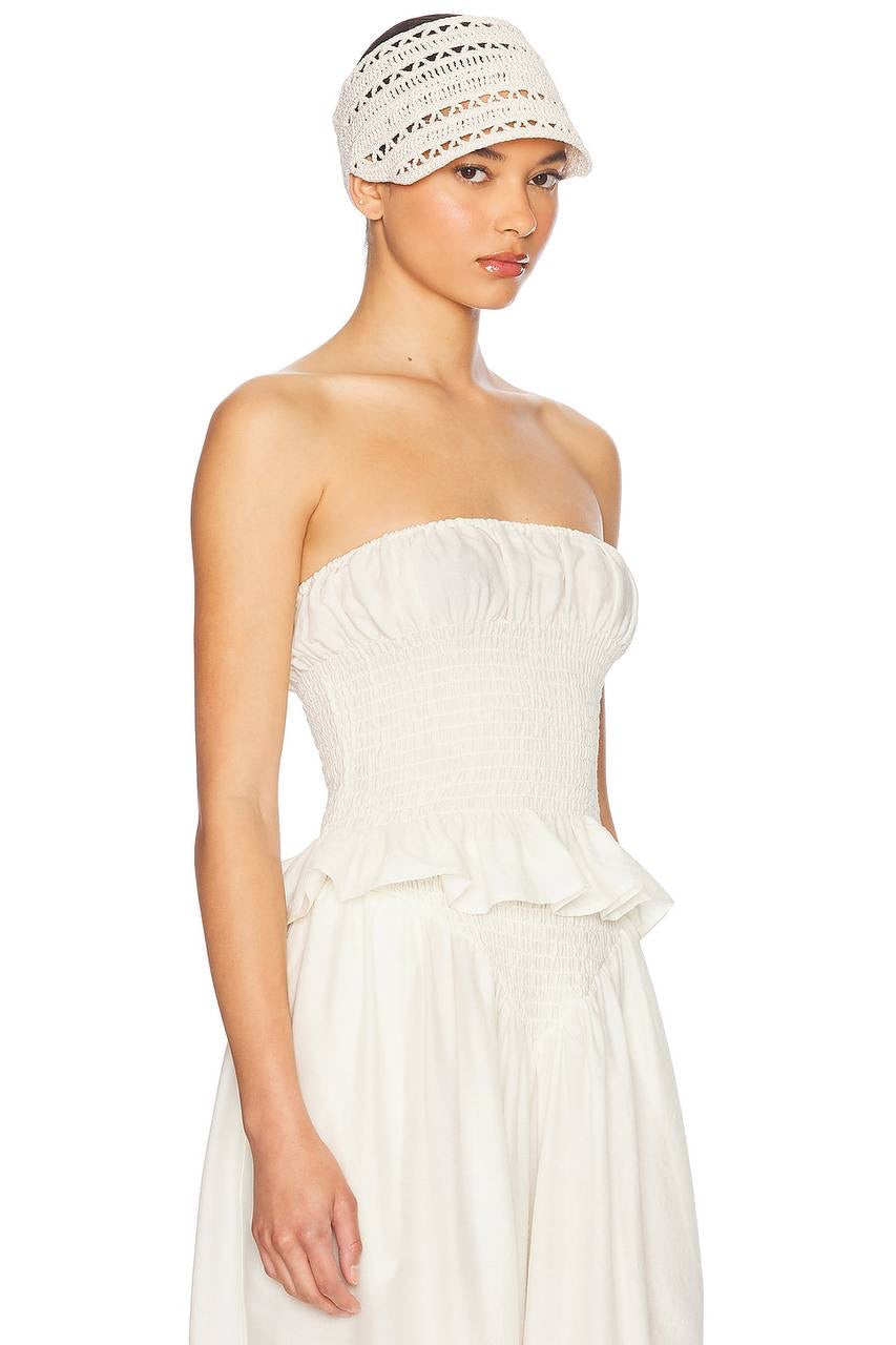 HS Smocked Tunic Bandeau Top | Balloon Pant | Wool-Silk Set