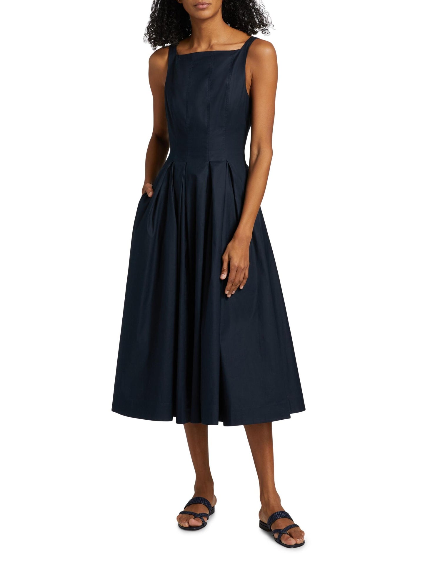 Ref Jovana Stretch-Cotton Midi Dress
