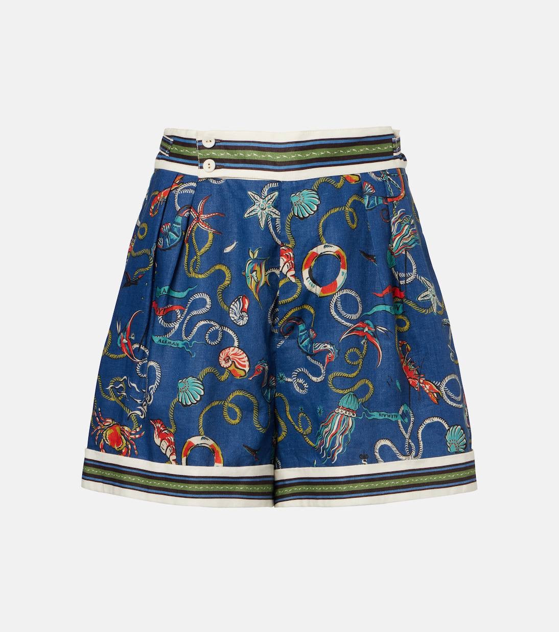 ALM Cove Printed Linen Shorts