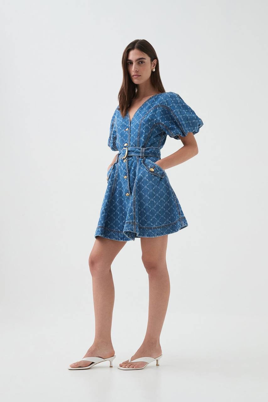 AJ Harper Denim Mini Dress