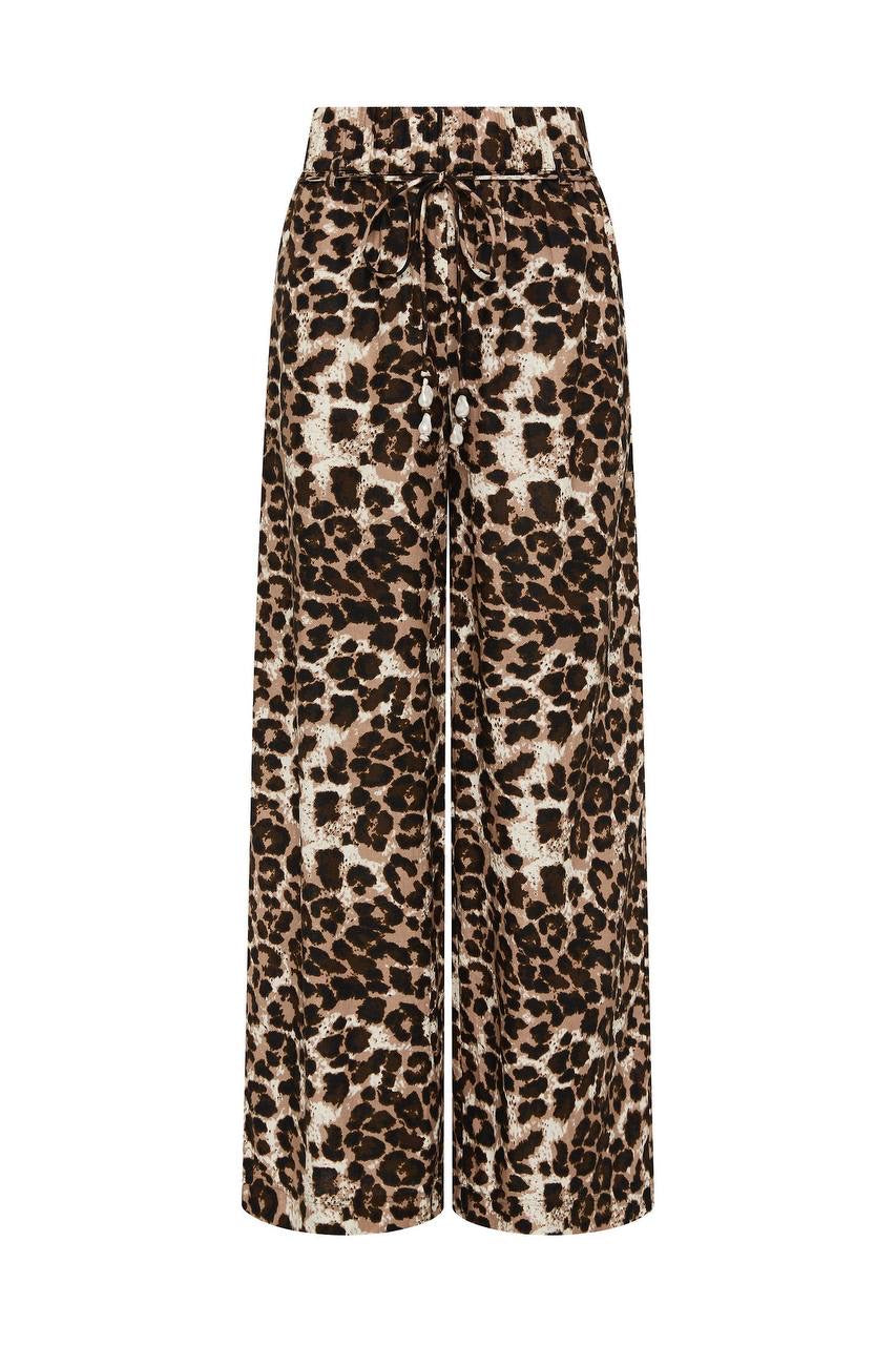 3 Colors! AJ Dessie Belted Relaxed Linen-Cotton Pants