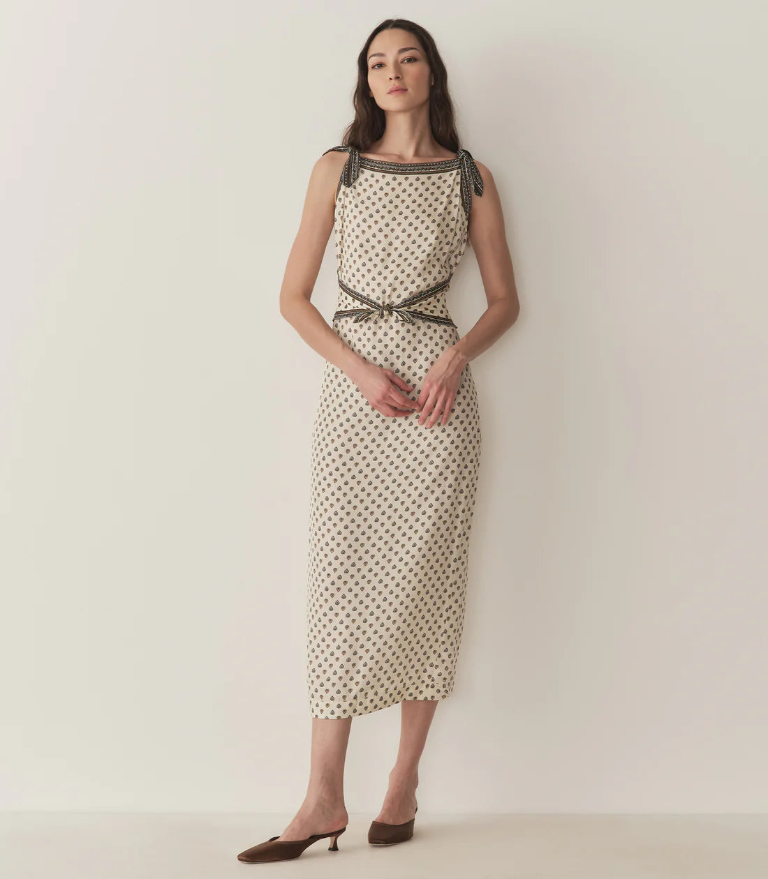 DN Amorette Silk-Viscose Midi Dress