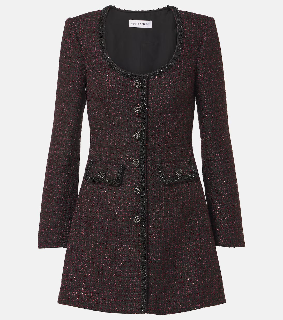 SP Sequined Tweed Mini Dress