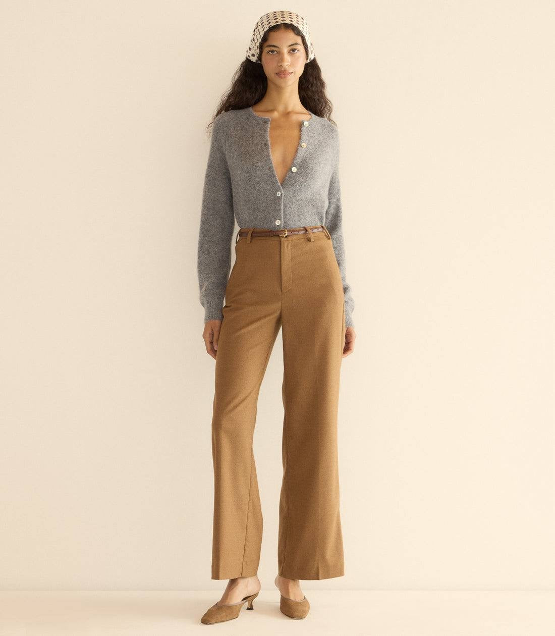 5 Colors! DN Petra Alpaca-Wool Blend Long Sleeved Cardigan