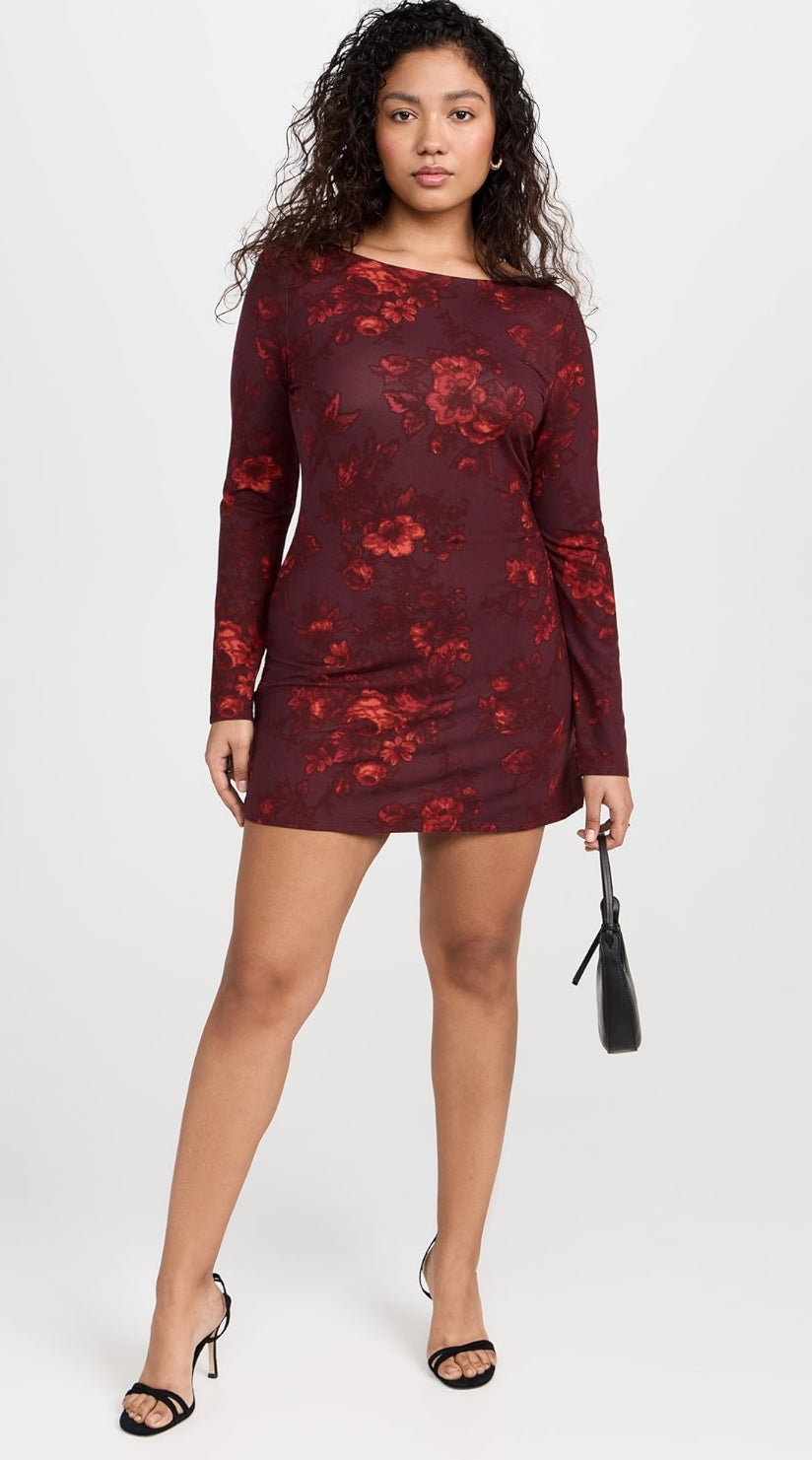 SALE! Ref Jaelynn Lyocell Jersey Knit Long Sleeved Mini Dress