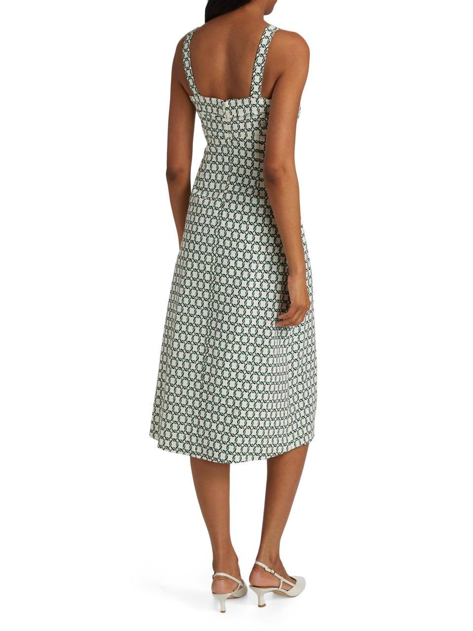 VB Colleen Linen-Blend Midi Dress