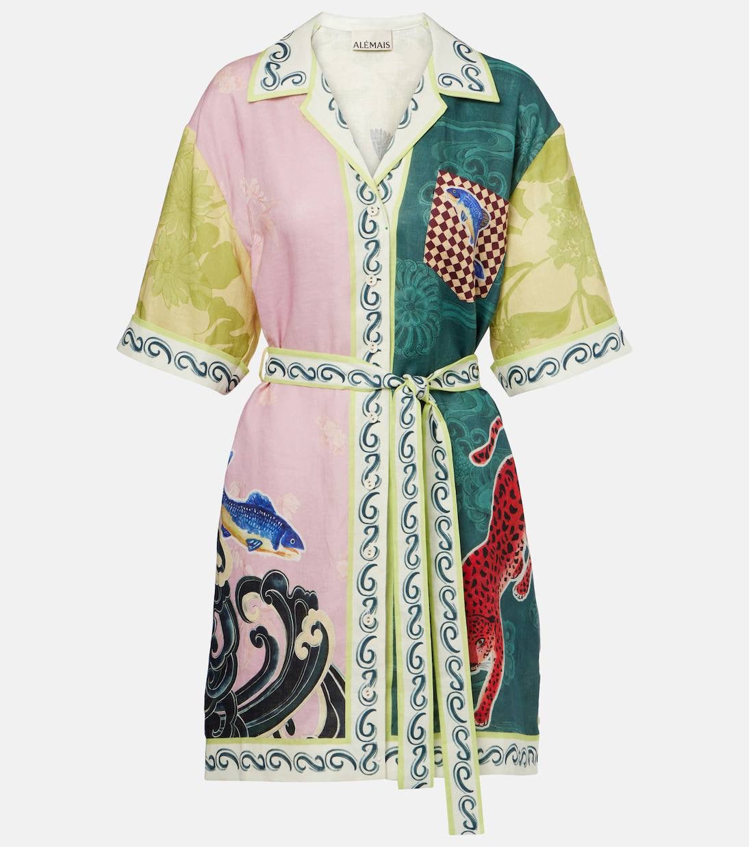 ALM Rochester Linen Mini Dress Shirtdress