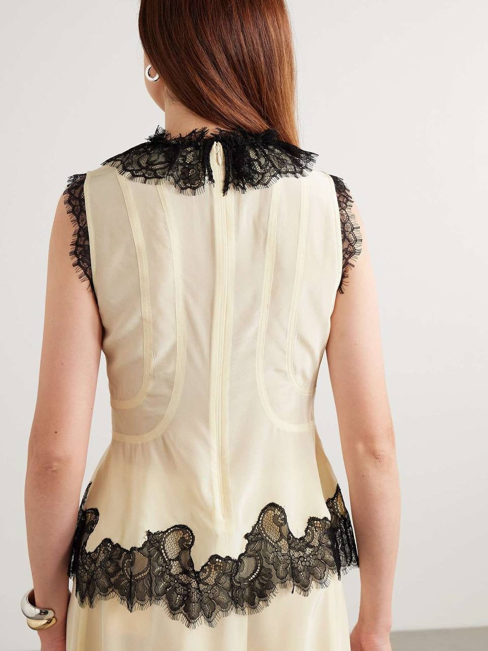 UJ Bette Cream Top | Asymmetrical Rosine Midi Skirt | Silk Set