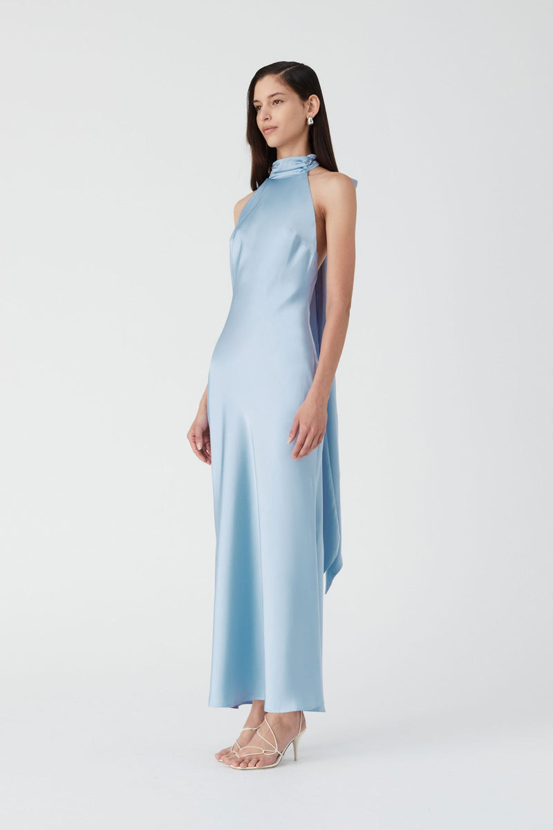 MS Evianna Satin Gown Maxi Dress