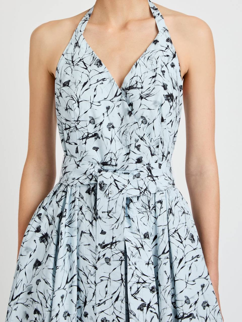 PS Ellison Halter Cotton Midi Dress