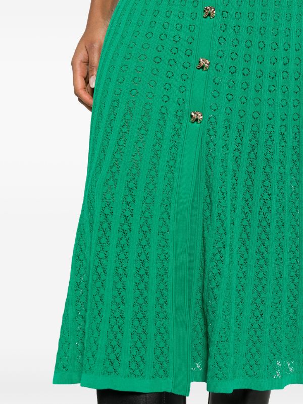 SD Knit Maxi Dress | Green Black Midi