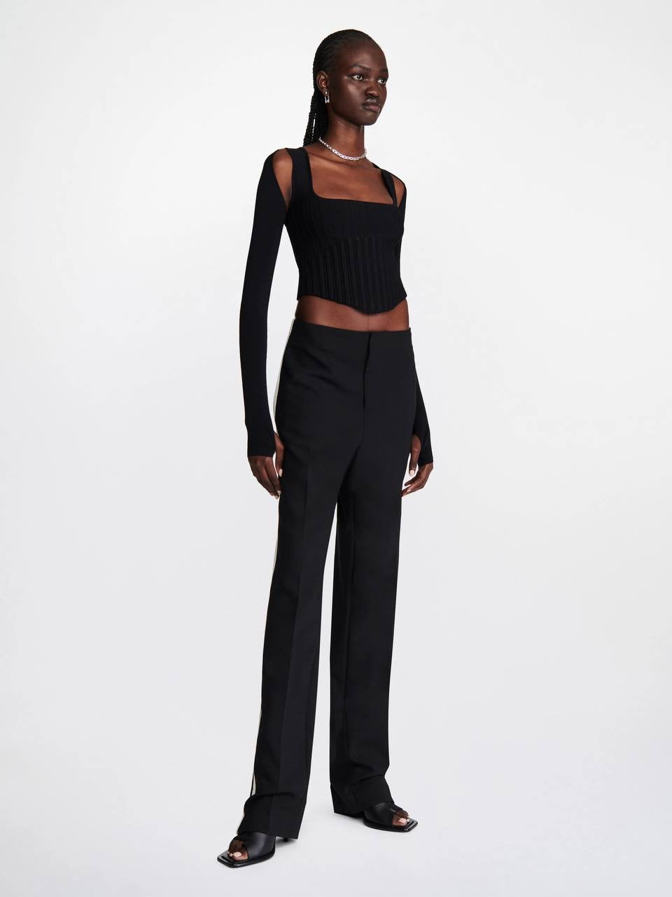 DLee Ventral Compact Corset Top w Sleeve