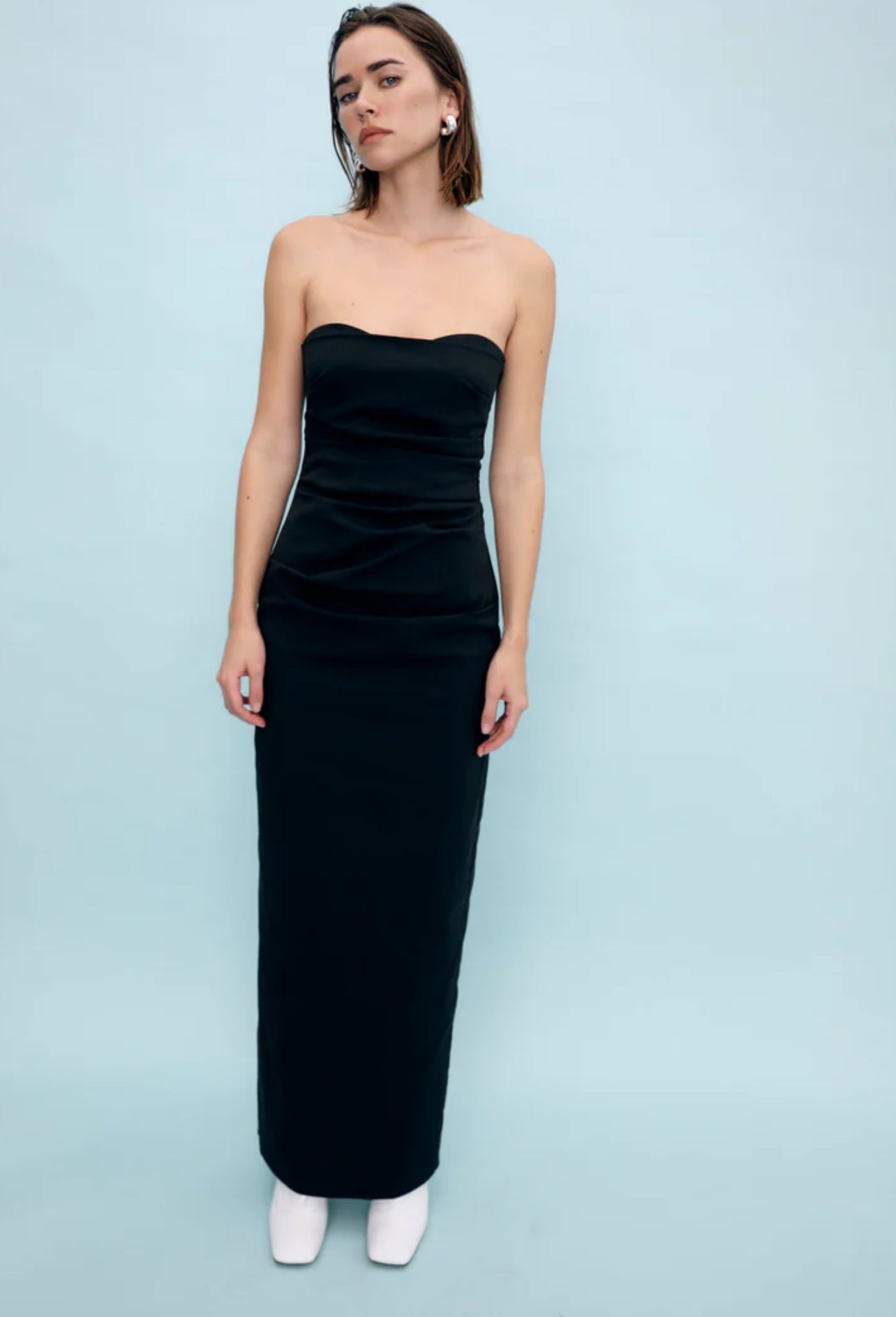 STL Alba Strapless Stretch-Cotton Gown Maxi Dress