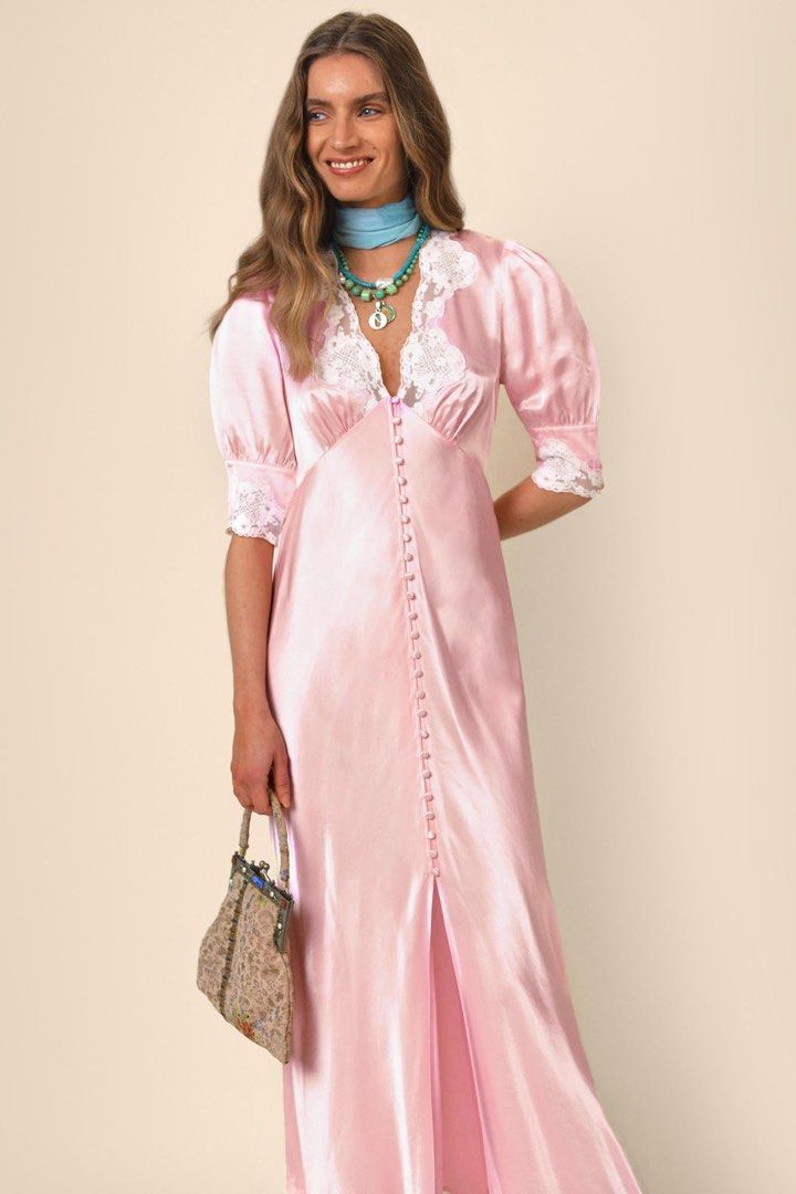 Rx Simone Silky Viscose Midi Dress