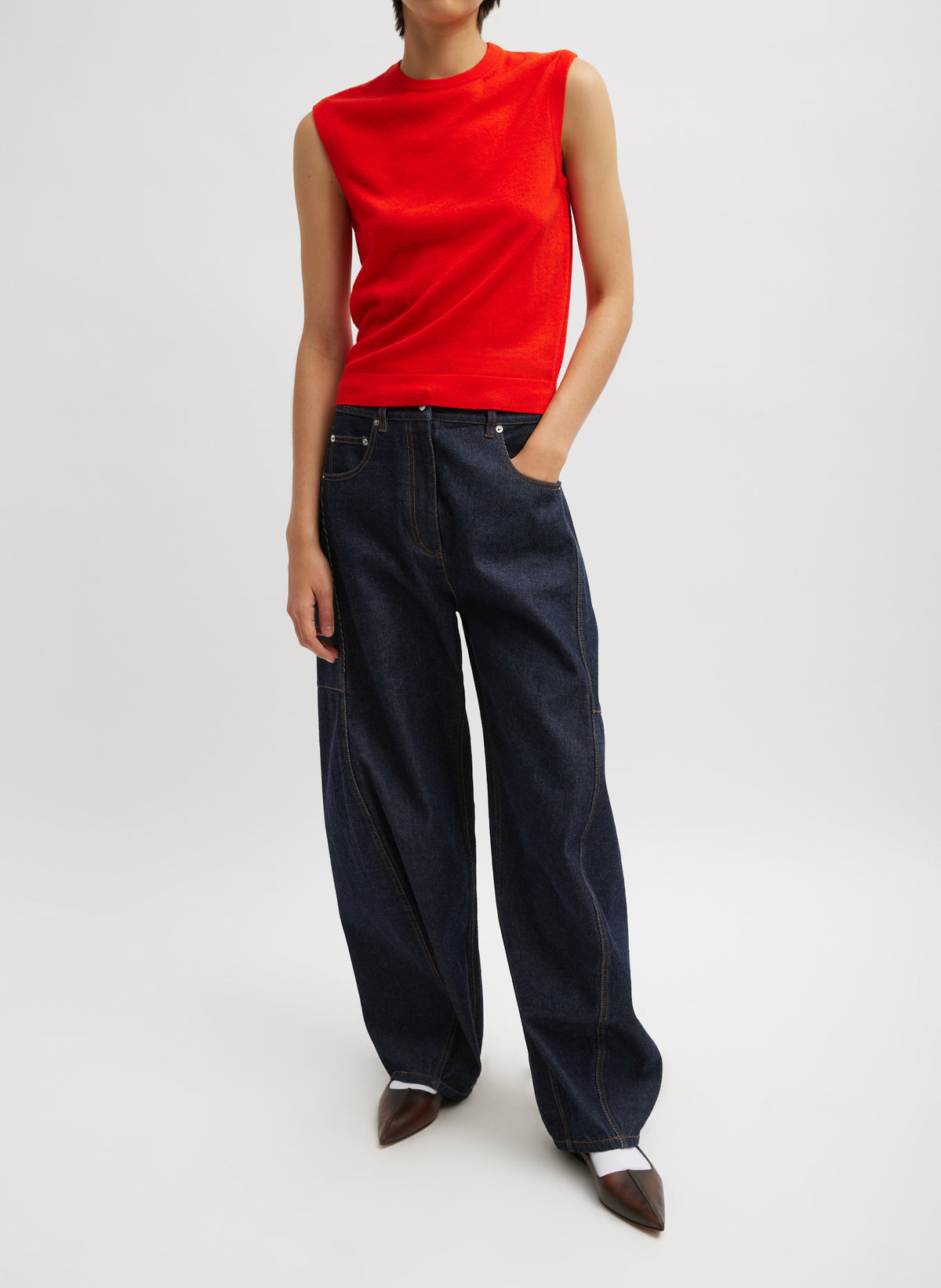 5 STYLES! TB Sid Cotton Denim Mid-Rise Jeans (Short Length)