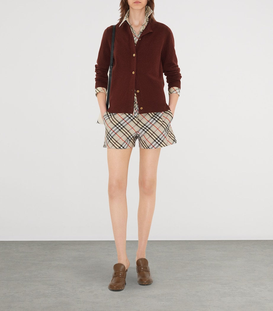 BBR EKD Logo Embroidered Buttoned Cashmere-Blend Cardigan