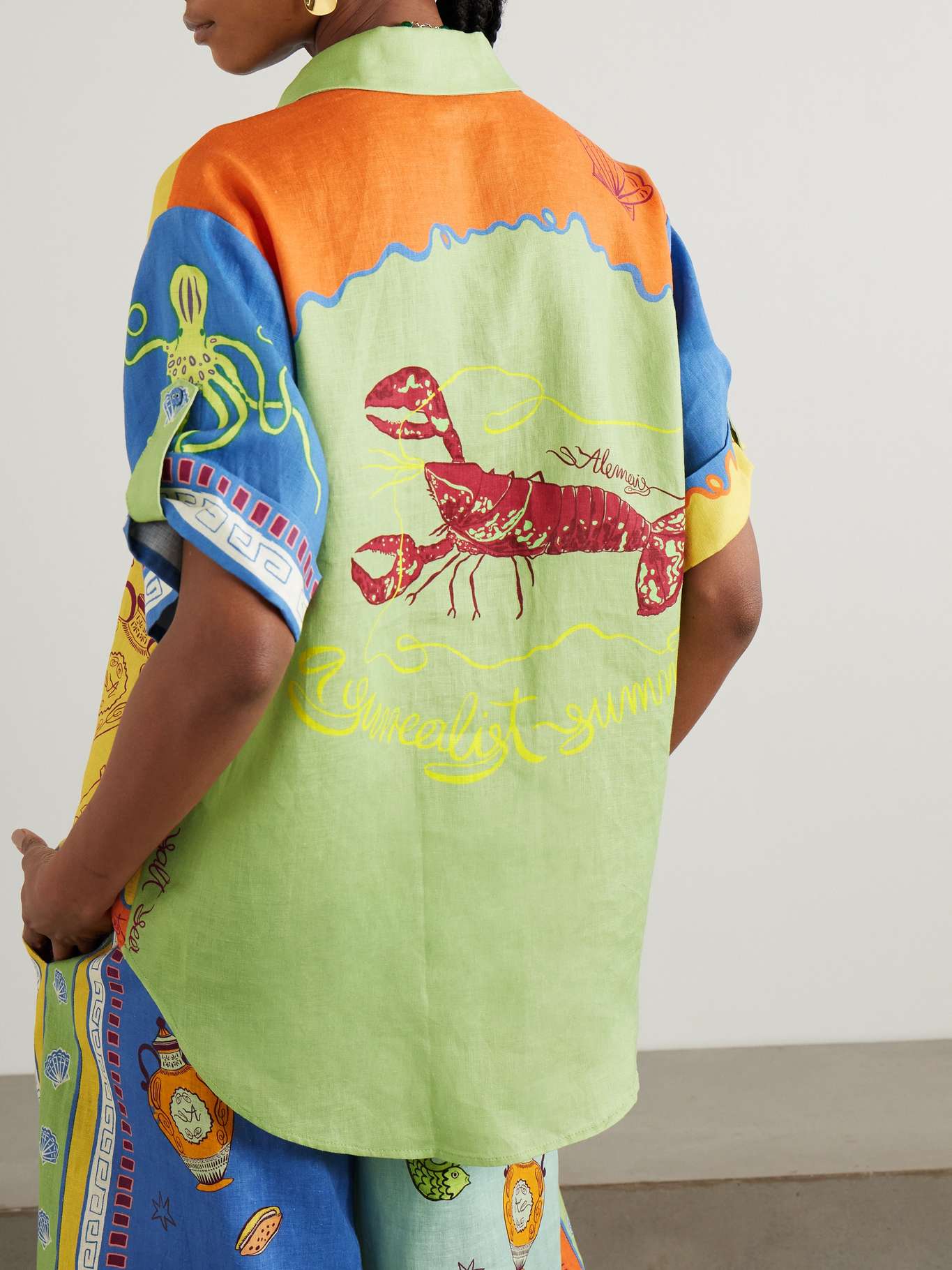 ALM Surrealist Summer Linen Shirt | Pants | Set