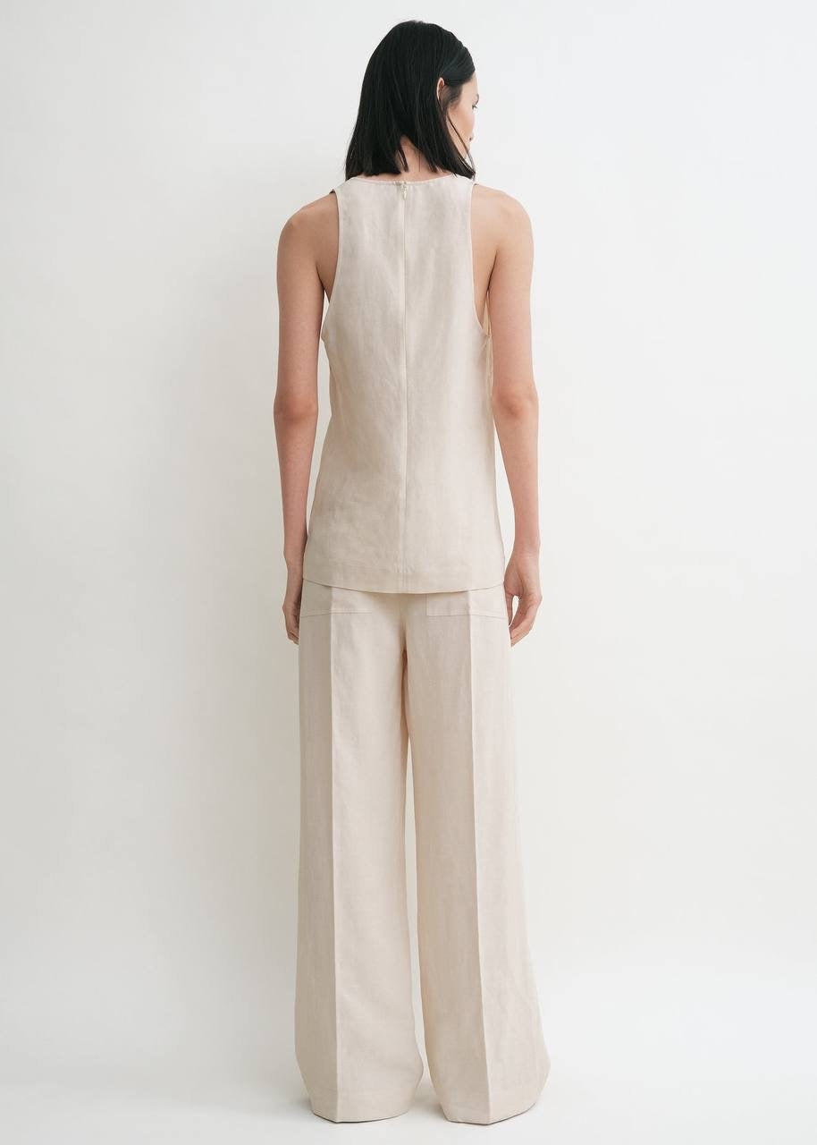 Tot Fluid Long Sleeve Shirt | Tank Top | Drawstring Trousers | Lyocell-Linen Set