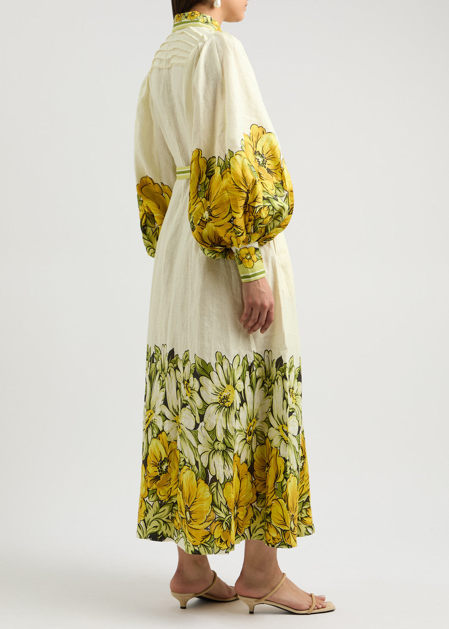 ALM Gisela Linen Shirtdress Maxi Dress
