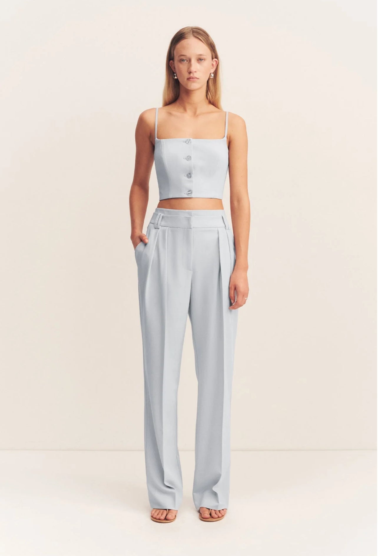 SJ Simmons Cropped Cami | Shirt | Pants | Set