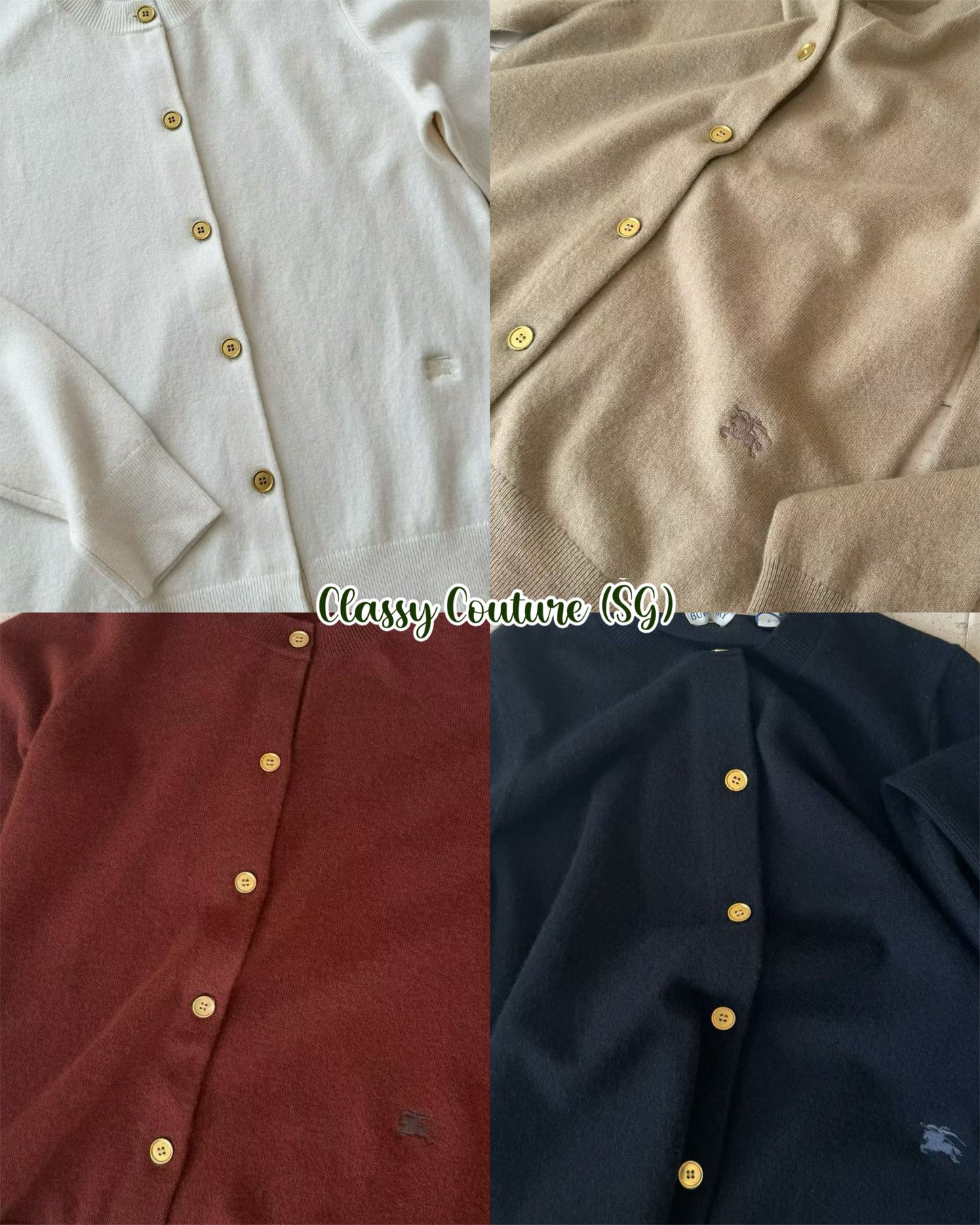 BBR EKD Logo Embroidered Buttoned Cashmere-Blend Cardigan