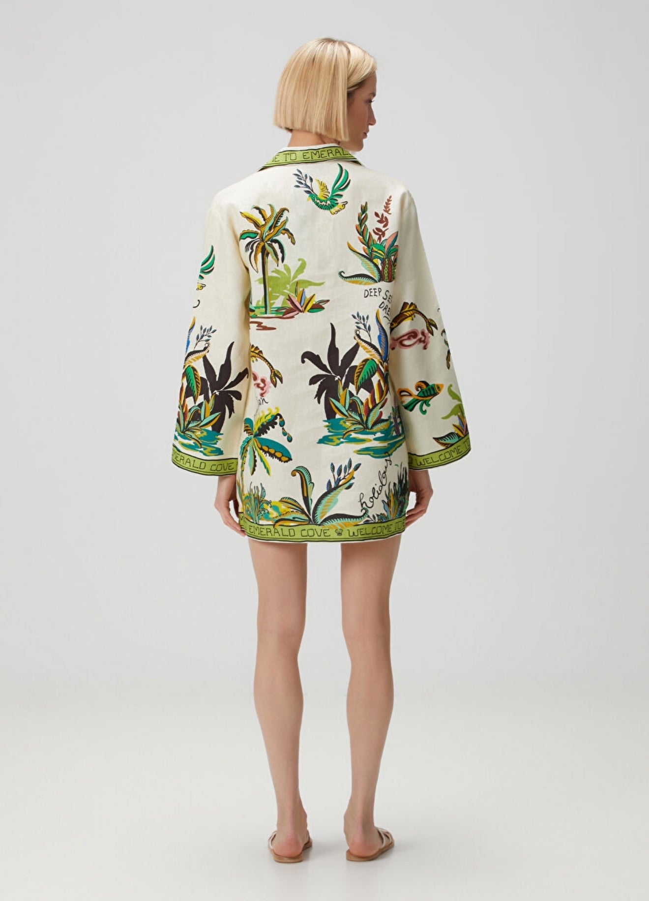 ALM Day Dream Linen Tunic Mini Dress