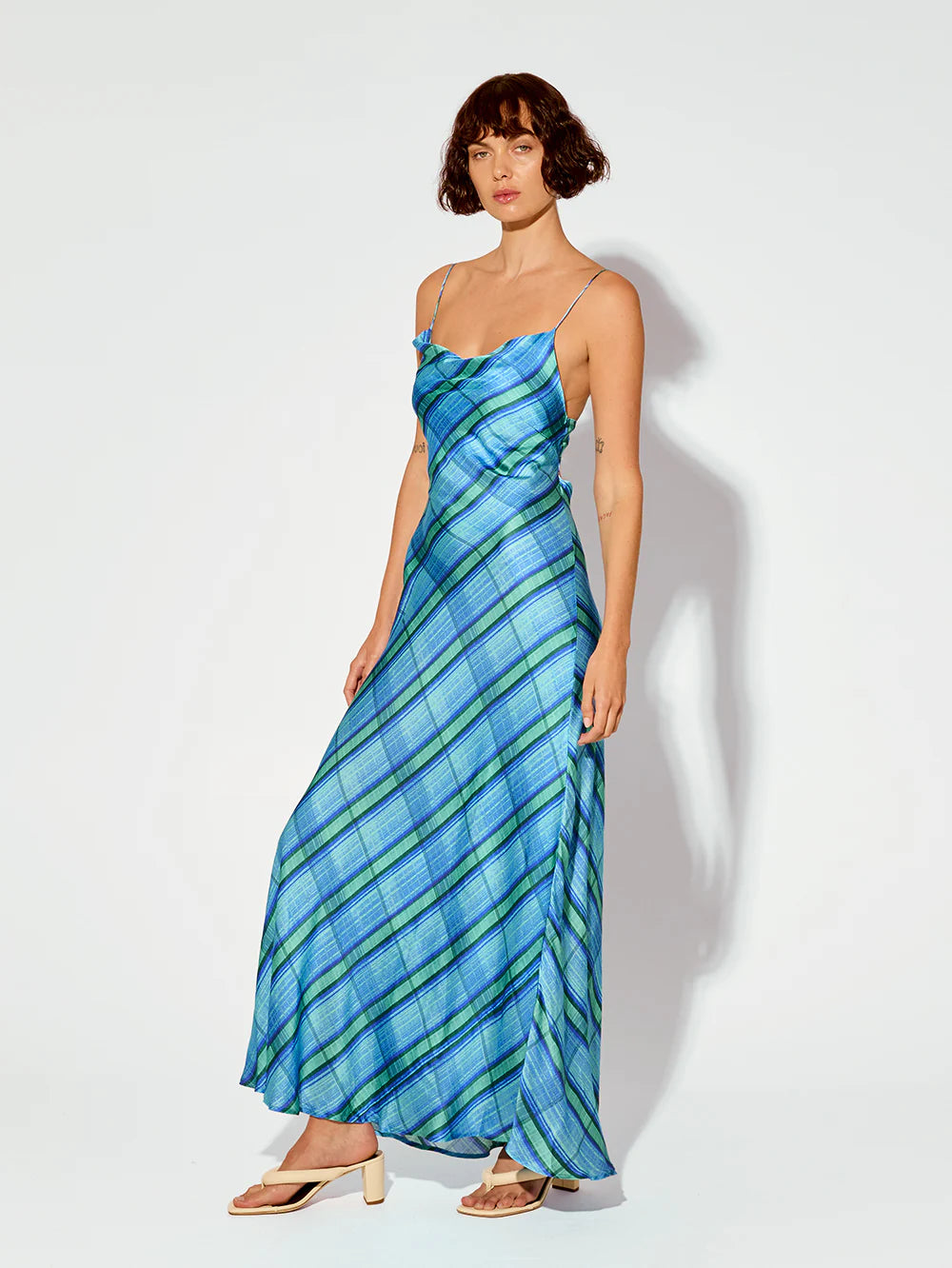 KV Oceana Cowl Neck Slip Midi Maxi Dress