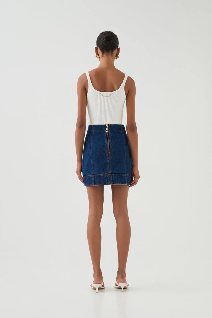 AJ Carmen Denim Mini Skirt