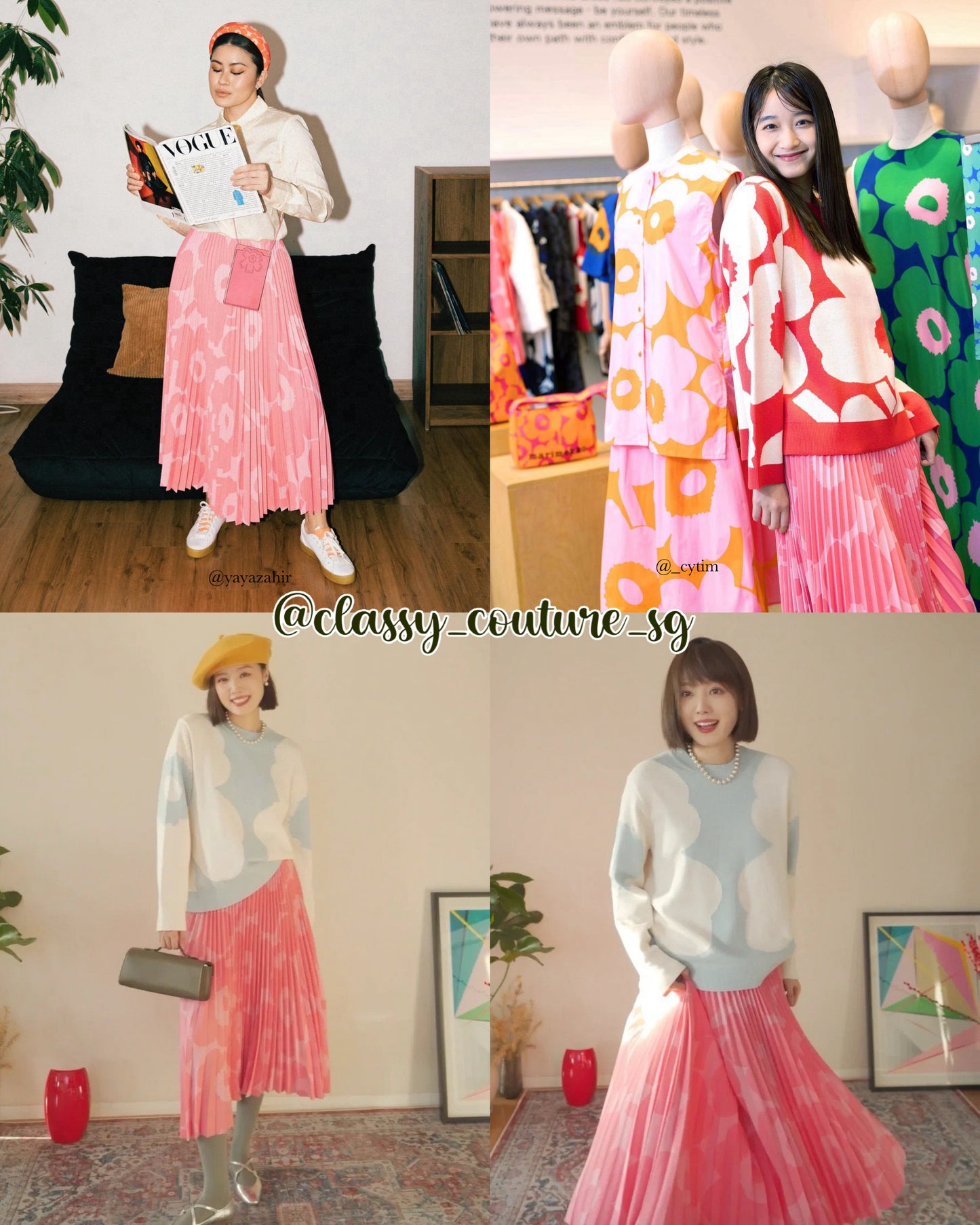 MMK Myy & Kyllikki Unikko Pleated Midi Skirt