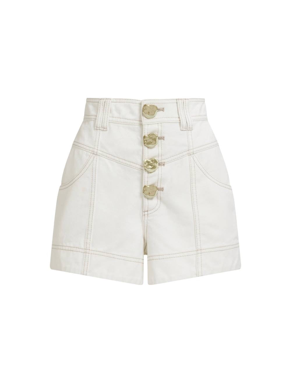 AJ Ivy Cotton Denim Shorts