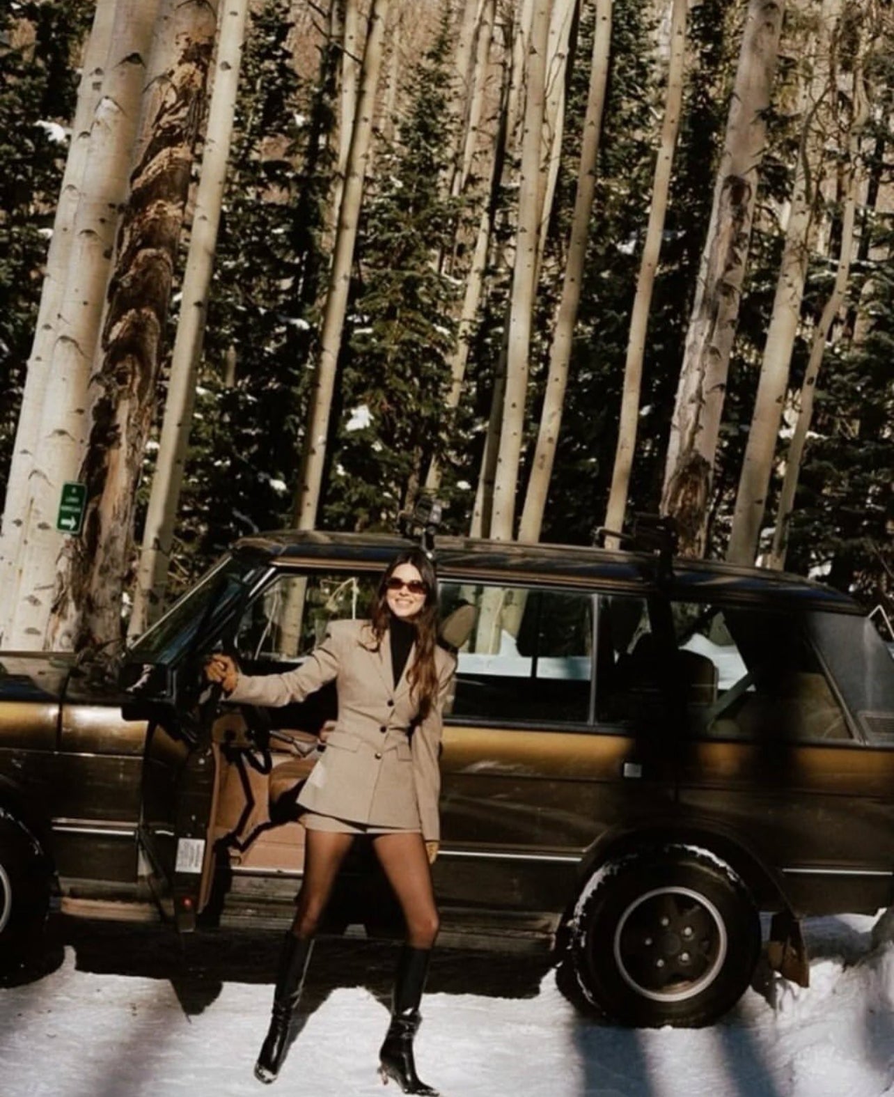 HS Cafe Plaid S Curve Jacket | Mini Skirt | Set