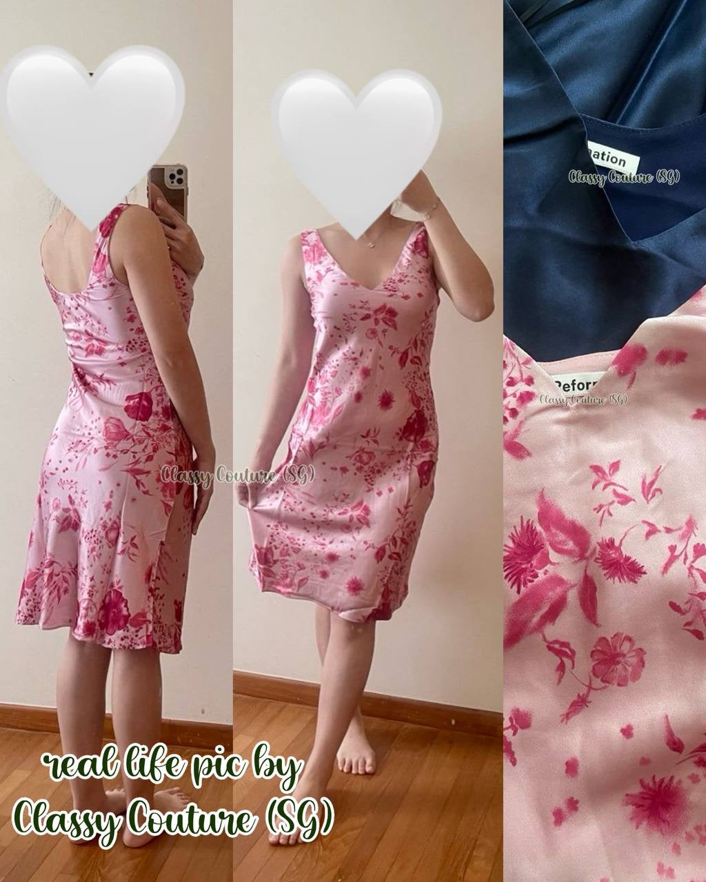 Ref Lila Silk Midi Dress