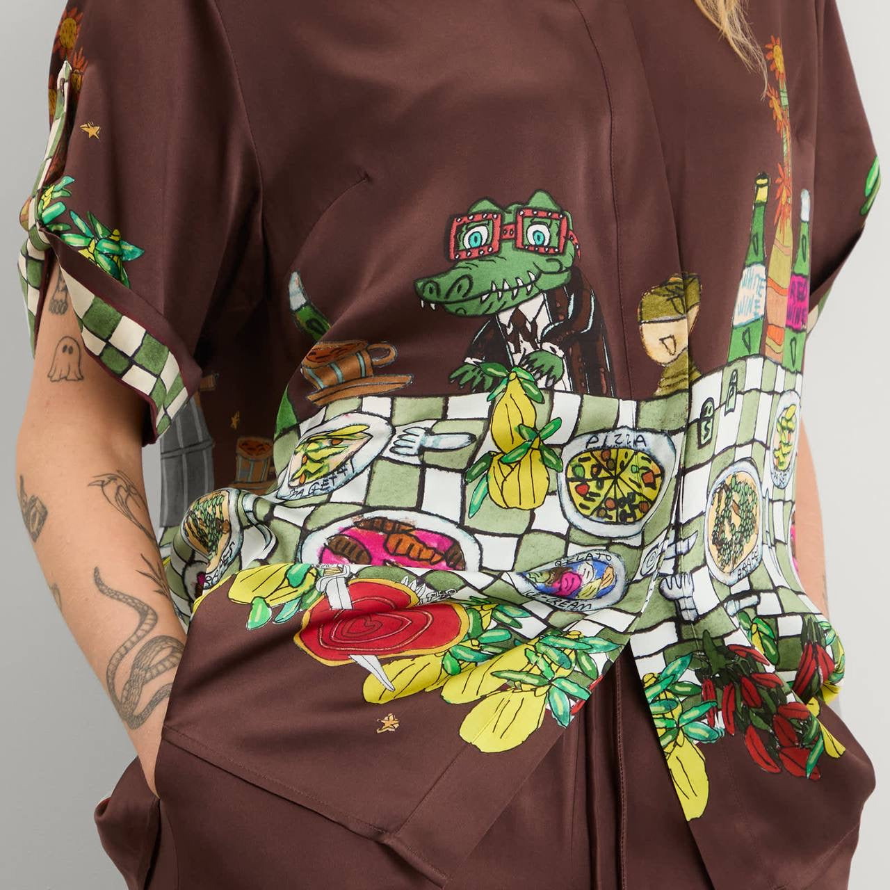 ALM Fredo Silk Shirt | Pants | Set