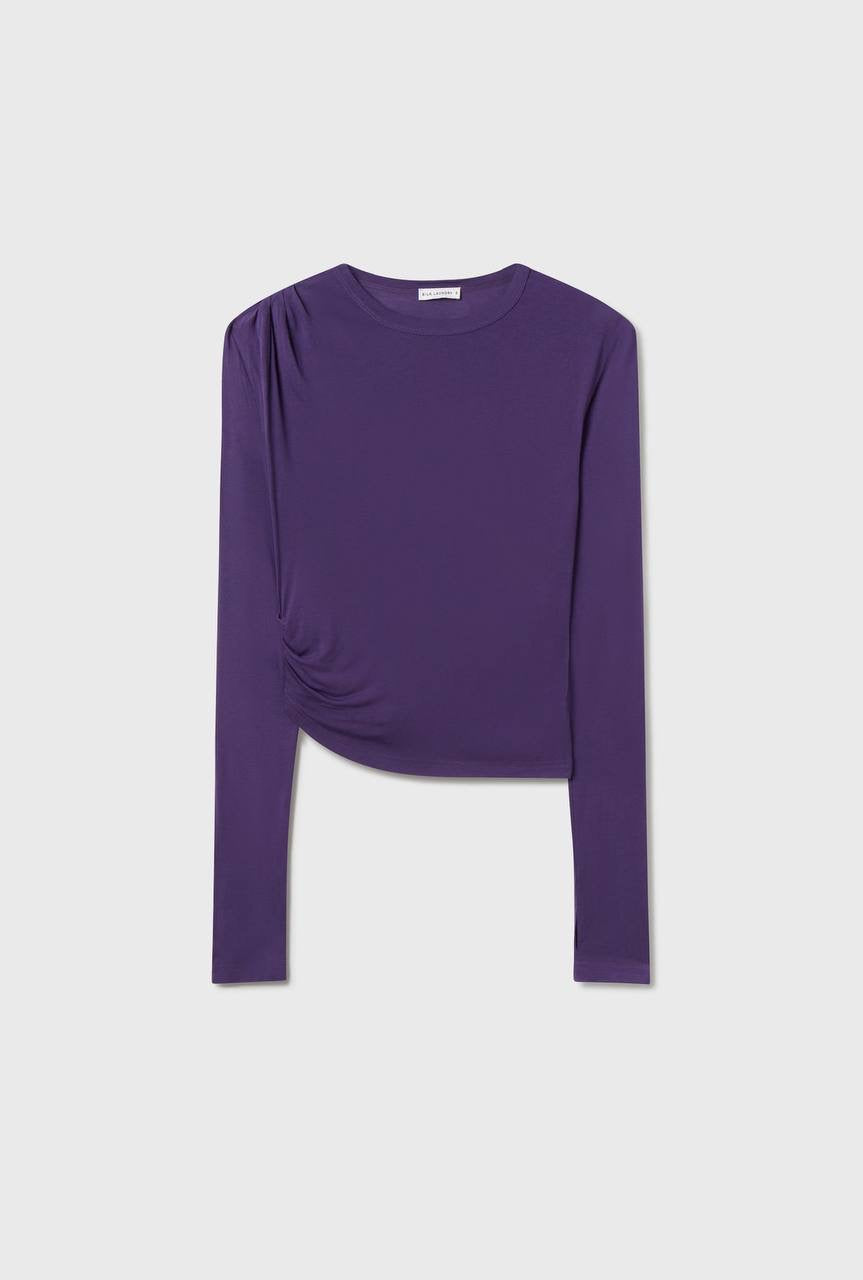 SALE! SL Jersey Modal-silk Drape Long Sleeved Top