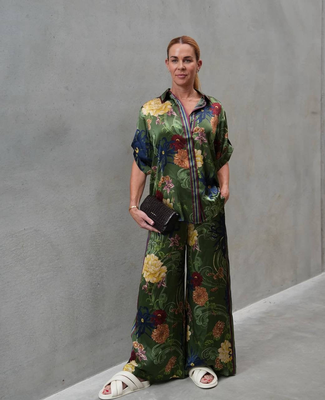 ALM Avery Silk Shirt | Pants | Set