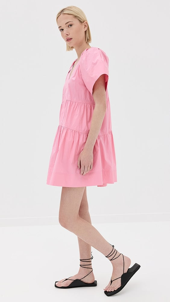 ALC Camila Cotton Tiered Mini Dress