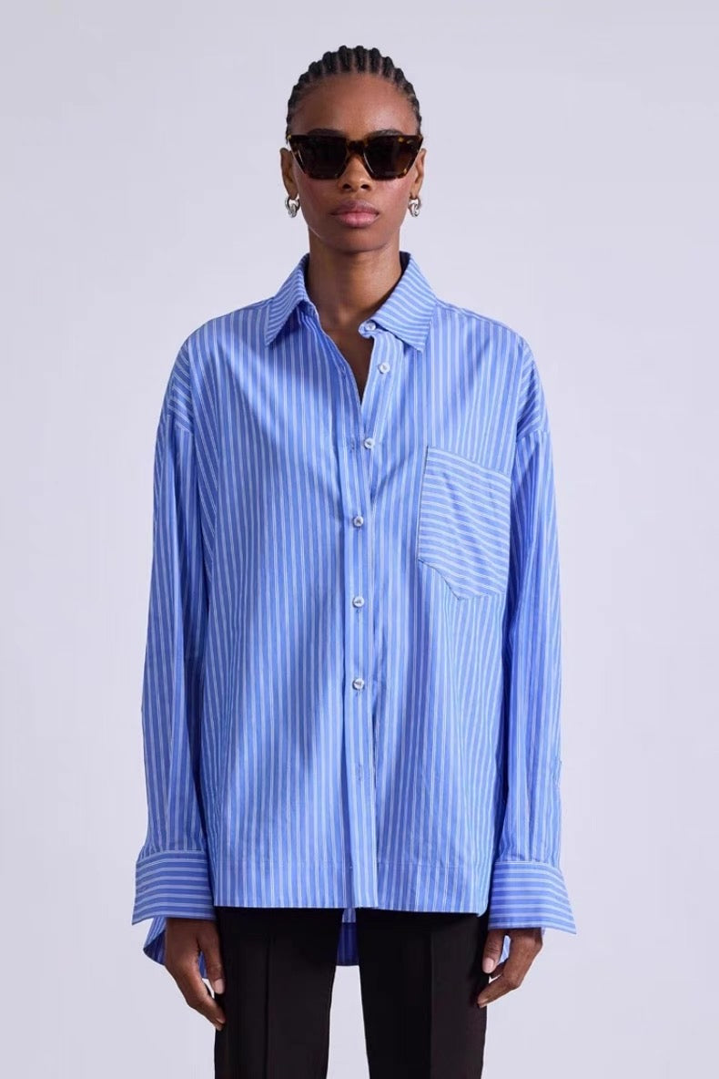 AA Aldea Oversized Cotton Button Down Shirt