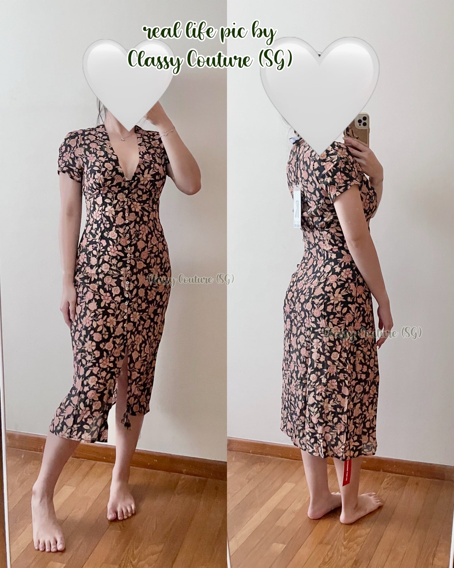 RP Monica Silk Midi Dress