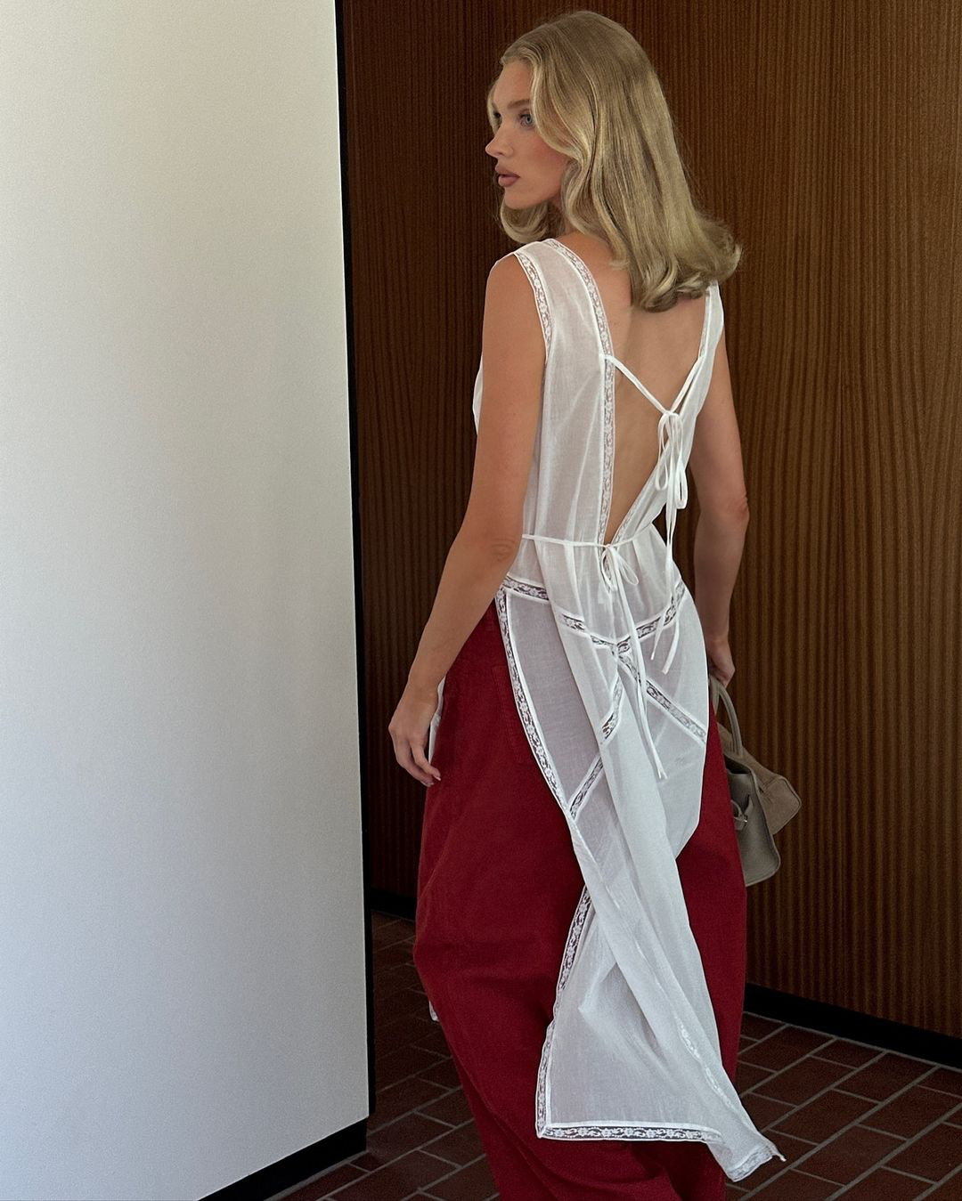 HS Voile Daylight Cotton Nightgown Shirtdress Midi Top
