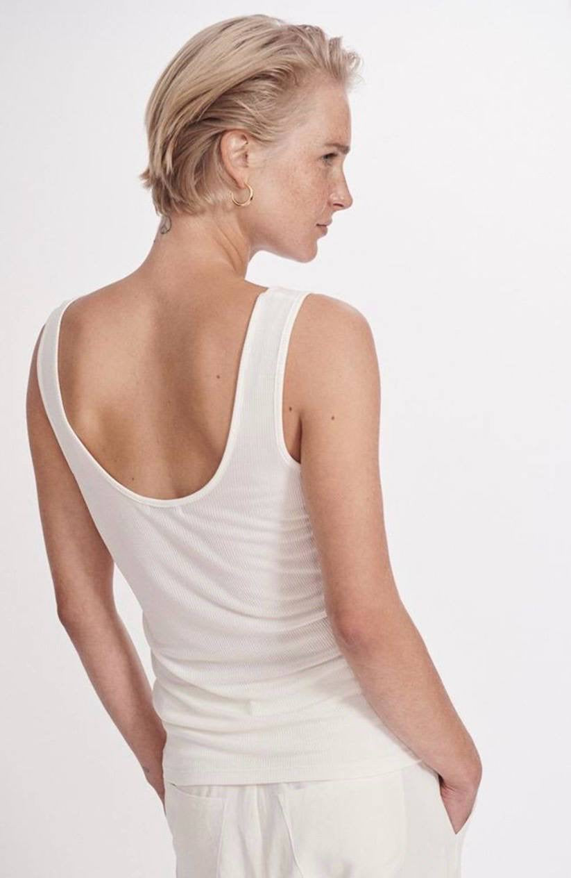 SL Ribbed Tank Top Silk Rib
